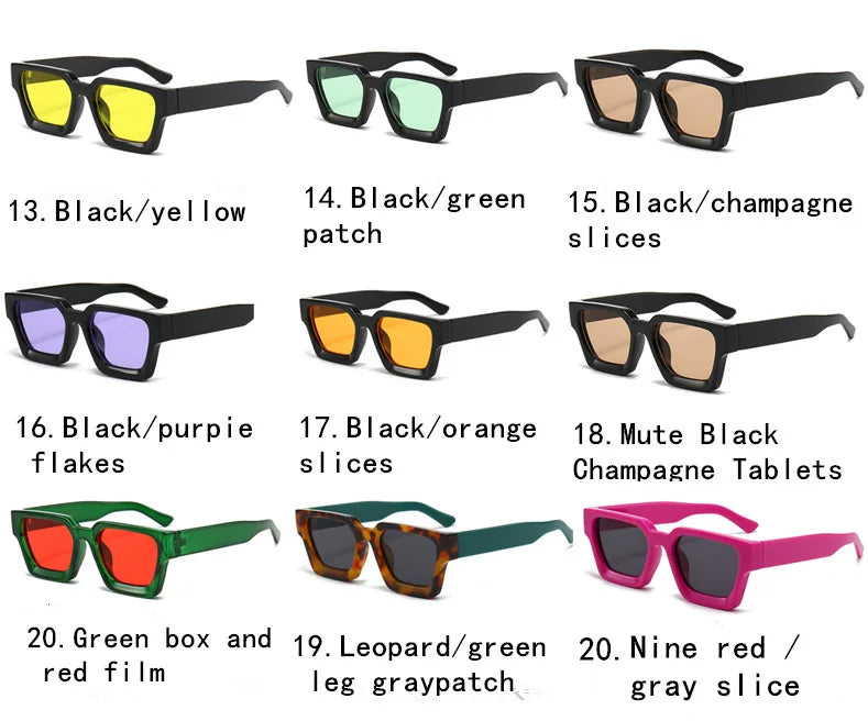 JNPCXI Fashion Square Women Luxury Sunglasses Retro Green Brand Designer Men Trending Sun Glasses Shades UV400
