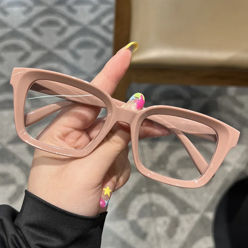 Transparent square Computer Glasses Frame Women Men Anti Blue Light Black Eyewear Blocking Glasses Optical Spectacle Eyeglass