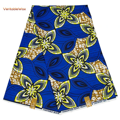 African Ankara Wax Fabric Patchwork Retro Style Double Prints Warp DIY Cloth Sewing Materials Africa Loincloth Polyester Tissu