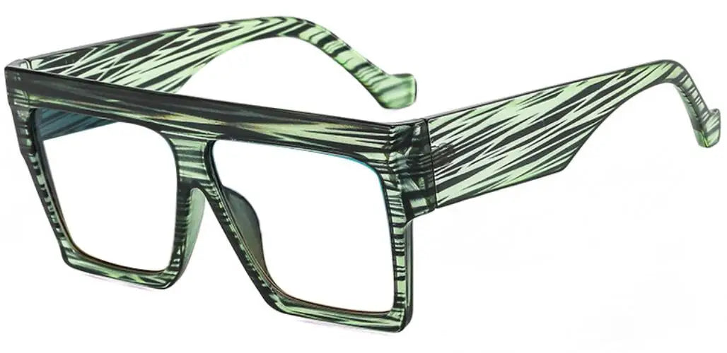 Fashion Designer Oversized Square Reading Glasses Women Men Large Frame Lady Elegant Eyeglasses Clear Anti Blue Light Vision +2