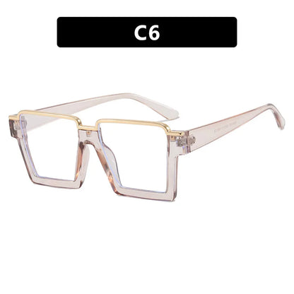 R57411 Brand Designer Half Frame Reading Glasses Lady Luxury Clear Eyewear Men Square Presbyopic Eyeglass Dioptric +50~+350