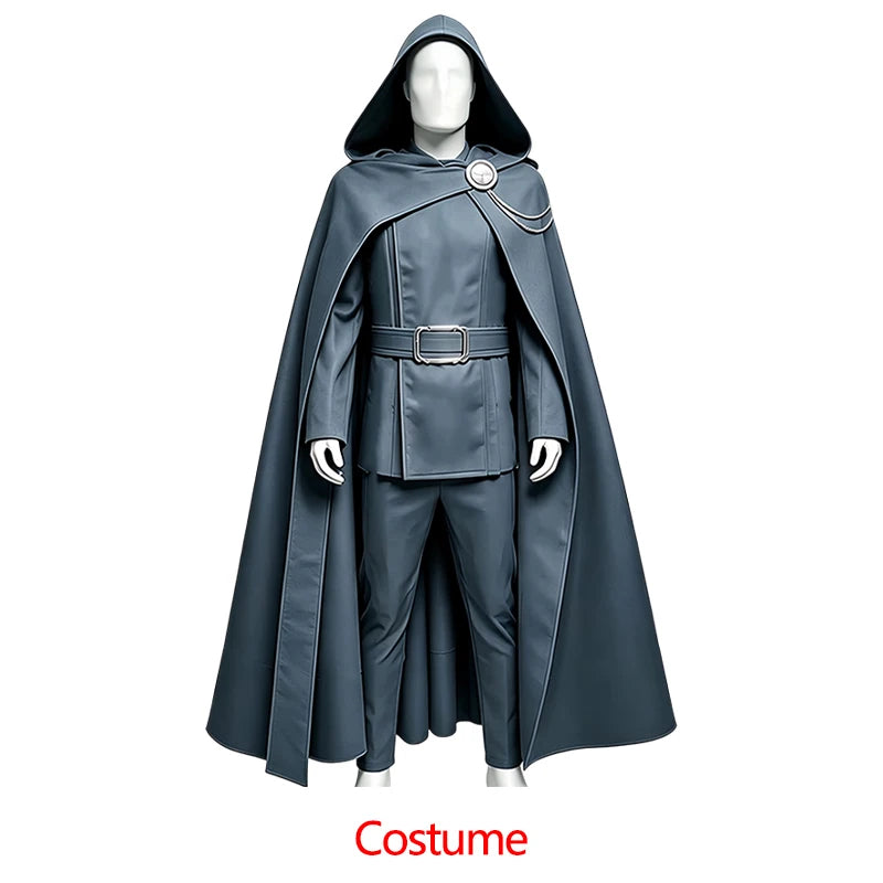 Beast Kingdom Victor Von Doom Cosplay Costume Doctor Doom Cosplay Tops Pants Cloak Belt Role Outfit Resin Mask Halloween Cos Men