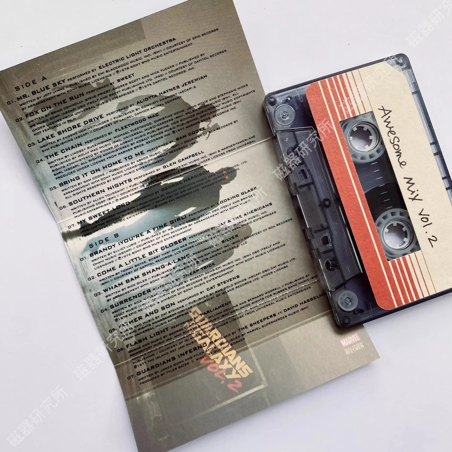 Movie Guardians of the Galaxy Vol 2 Tyler Bates Music Tape Star-Lord OST Album Cassettes Cosplay Walkman Recorder Soundtrack Box