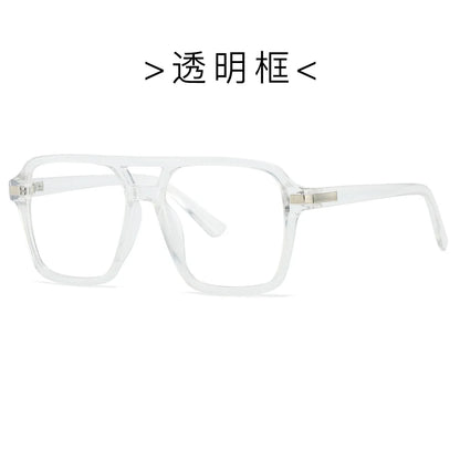 Luxury Brand Designer Reading Glasses Women 2025 Retro Double Bridge Square Eyeglass Fashion Man Optical Prescription Eyewear