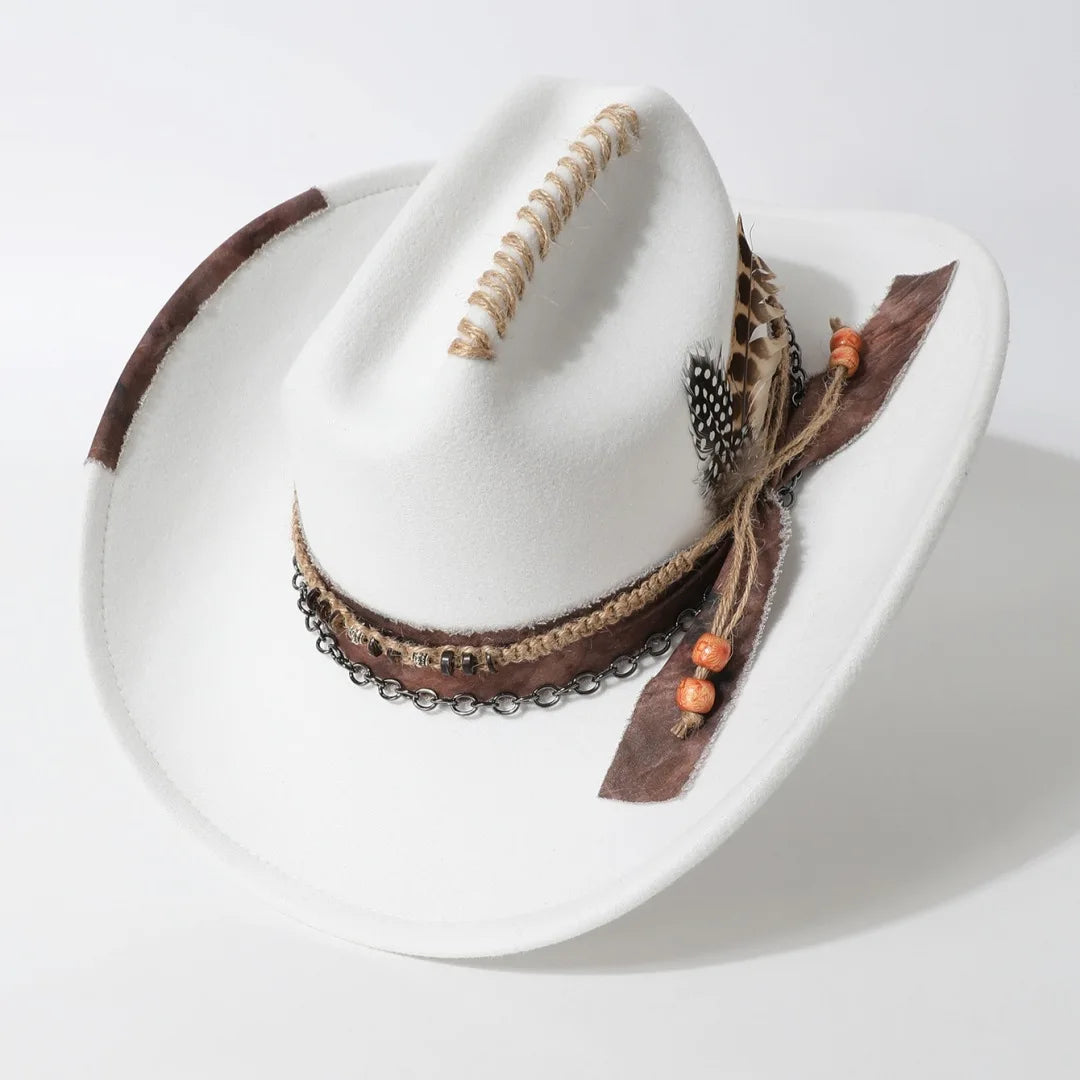 Handmade Fedora Hat suede Men's and Women's Hat feather vintage Fashion Jazz hat Top hats flat Panama sombrero mujer British hat