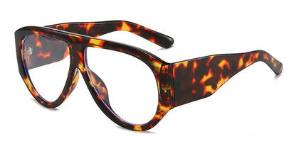 Big Frame Pilot Reading Glasses Frame Women Classic Oversized Prescription Eye Glasses Frame Brand Computer Eyeglasses Unisex