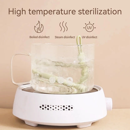 1pc Silicone Teether,Food Grade Baby 0-12 Toys,Teething Ring Sensory Toys for Toddlers,Silicone Animal Soothing Toys Accessories