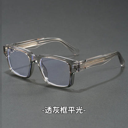 Retro Rectangle Sunglasses for Men Women UV400 Protection Classic Trendy Driving Sun Glasses Outdoor High Quality Travel Glasses