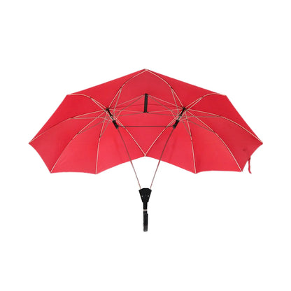 Convenient Umbrella Manual Closing Double Umbrella Large Area Coverage Sun Protection Couple Umbrella Rain-Roof