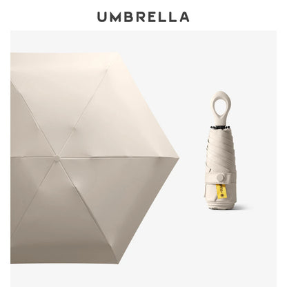 Lightweight Mini Foldable Rain Umbrella Traveling Size Sun Umbrella for Outdoor Use Sun Protections