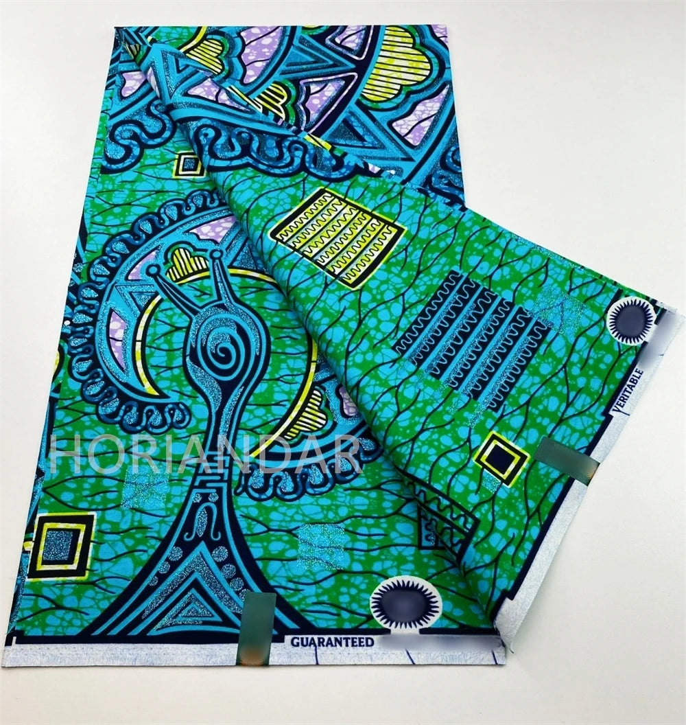 2026 Grand Super Original African Wax Fabric High Quality Nigerian Print Ankara Fabric For Sewing 6 Yard Women Dress 100% Cotton