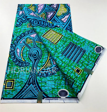 2026 Grand Super Original African Wax Fabric High Quality Nigerian Print Ankara Fabric For Sewing 6 Yard Women Dress 100% Cotton