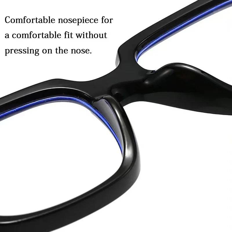 New Simple Spectacles Frame Men Women Ultralight Square Frame Anti Blue Light Transparent Lens Optical Eyeglasses
