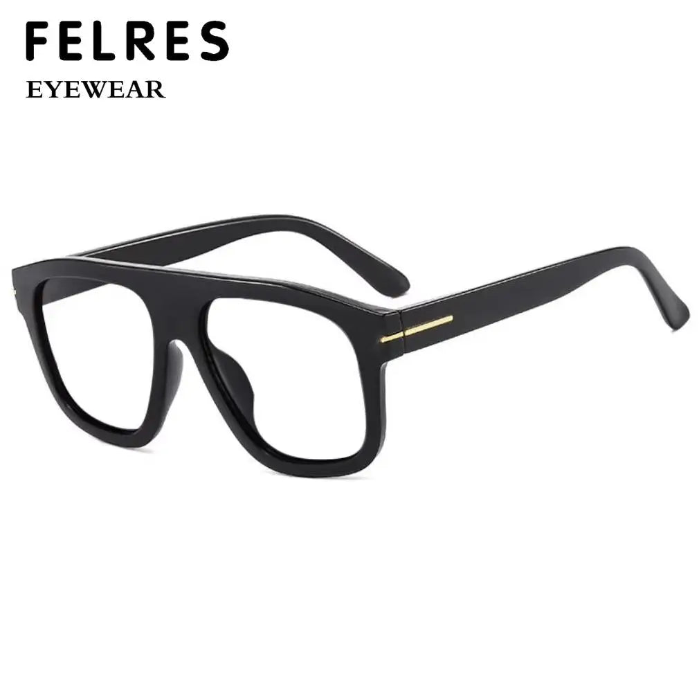 Oversized Square Reading Glasses Woman Men Decoration Retro Eyeglasses Trendy Anti Blue Light Single Focus Presbyopic Glasse