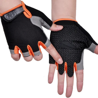 Gym Gloves Women Men Weightlifting Dumbbell Fitness Sport Training Exercise Gloves Non Slip Breathable Fingerless Cycling Gloves