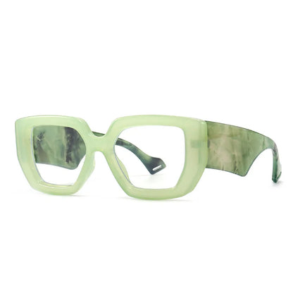 Brand Prescription Reading Glasses Frame Oversized Square Computer Transparent Women Eyeglasses Female Big Frame Optical Eyewear
