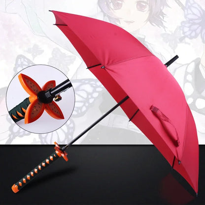 Demon Slayer Sword Umbrella One Piece Roronoa Zoro Katana Umbrella Real Full Size Japanese Anime Long Parasol Home Accessories