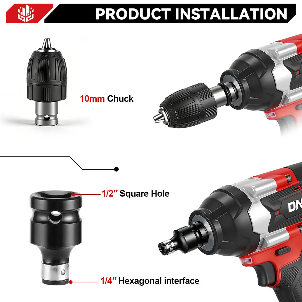 ONEVAN 1800N.M Brushless Electric Impact Wrench 1500W Cordless Handheld Screwdriver Drill Power Tool For Makita 18V Battery Pin
