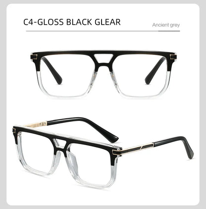 VICKI Mature Man's Double-barreled High-end TR Glasses - Customizable Prescription - Anti-blue Light Glasses Multifocal 84003