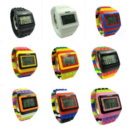 SHHORS Women Watches Women Sports Watches Fashion Plastic Led Digital Watches Rainbow Watch Electronic Wristwatches reloj mujer