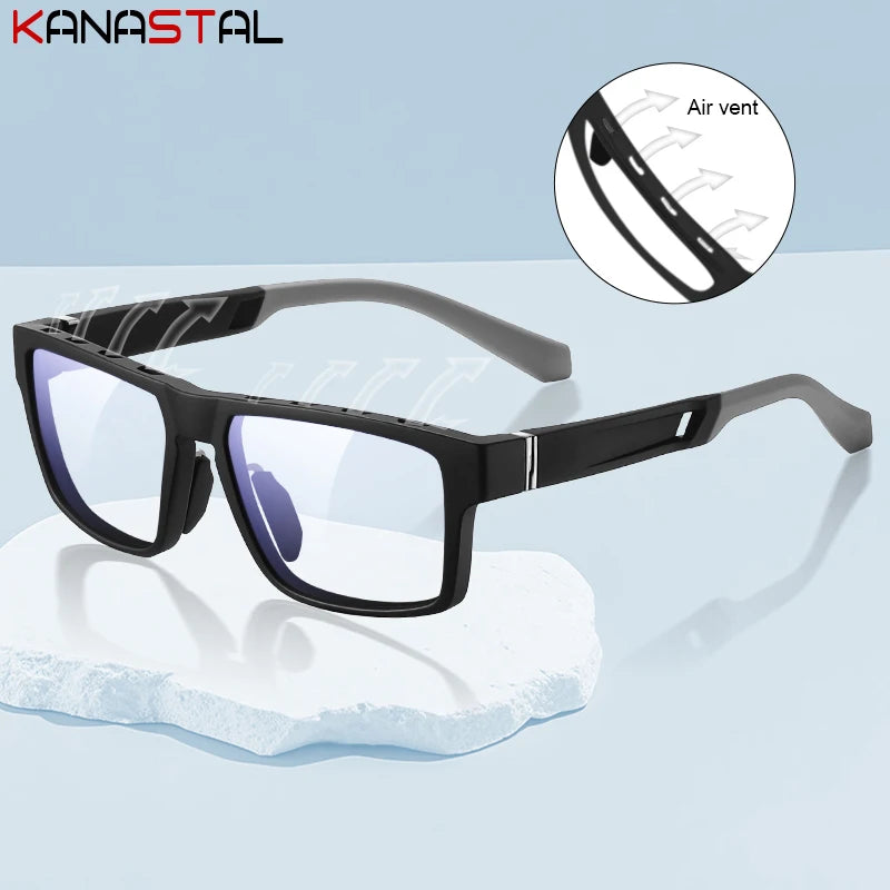 Men TR90 Anti Fog Eyeglasses Frame Blue Light Blocking Lenses Women Computer Glasses Prescription Myopia Reading Eyewear Frame