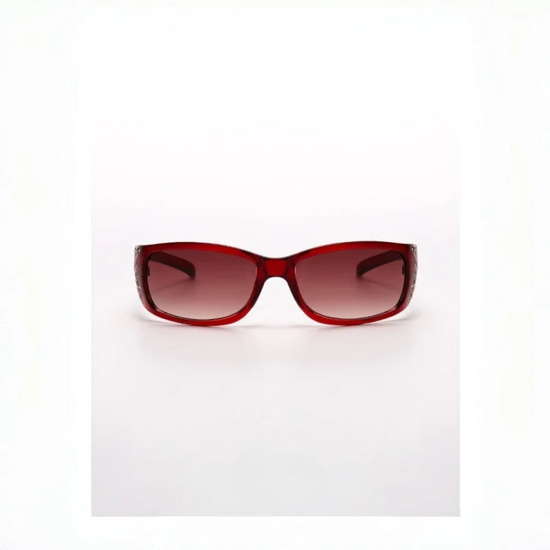 New Printed Diamond Studded Retro Cat Eye Women's Sunglasses Personalized And Trendy Outdoor Sun Protection Sunglasses