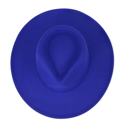 Women's Men's Fedora Hat Winter and Autumn Elegant Women's Gangster Trilby Felt Hamburg Church Jazz Hat 55-58CM Adjustable