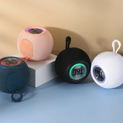 T&G TG337 Bluetooth Speaker Portable TWS Wireless Mini Bass Boombox LED Loudspeaker IPX7 Outdoor Music Player Support BT AUX FM