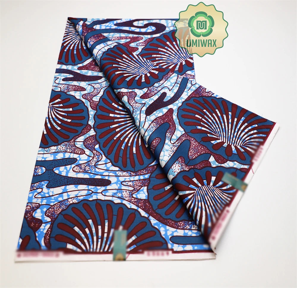 2025 Newest Veritable Original Super-W Guaranteed Dutch Hollandais Pagne Real Wax Print Fabric African Dress 100% Cotton 6 yard