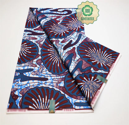 2025 Newest Veritable Original Super-W Guaranteed Dutch Hollandais Pagne Real Wax Print Fabric African Dress 100% Cotton 6 yard