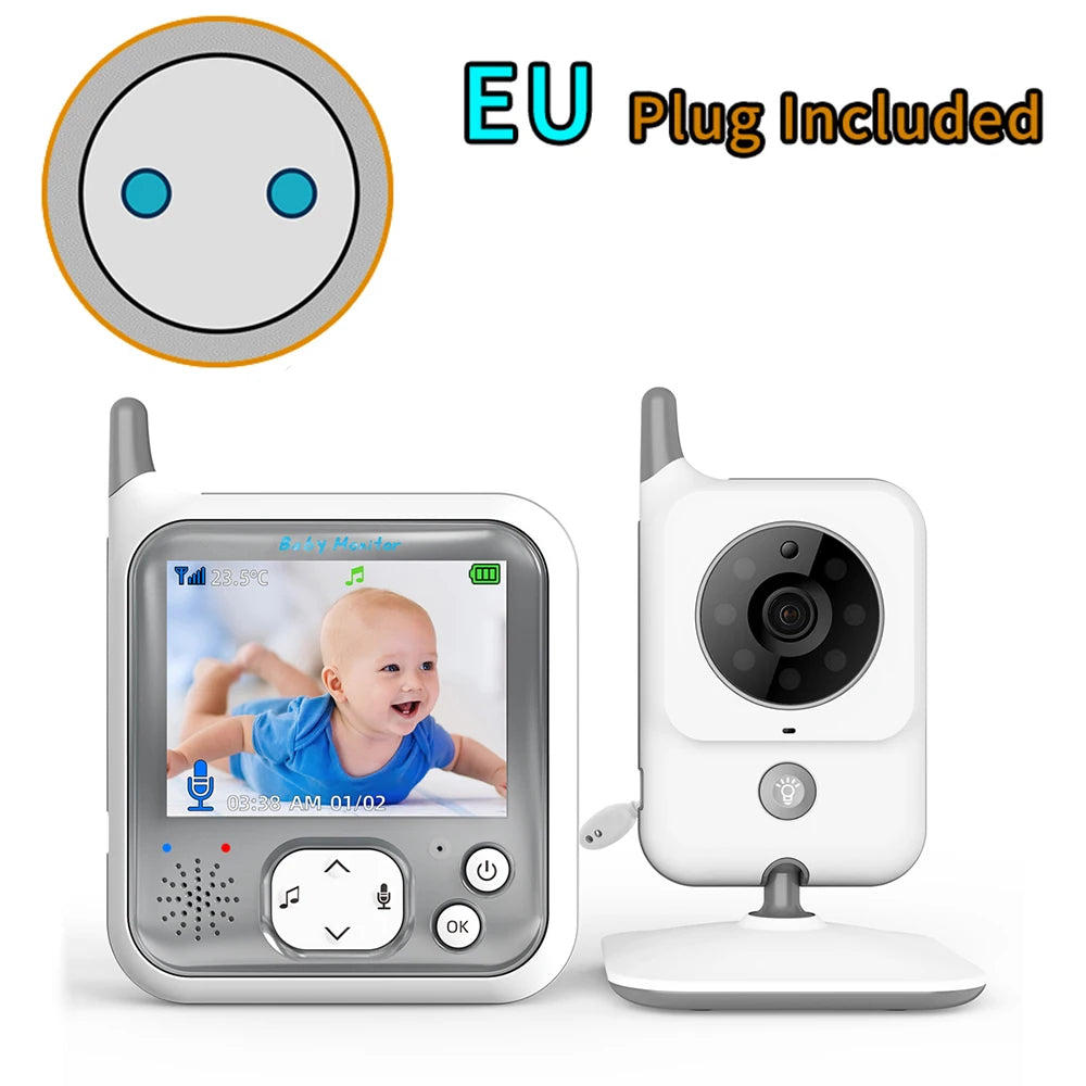 TakTark Video Baby Monitor 3.2 Inch / 2.8 Inch Wireless Security Camera Auto Night Vision Intercom Temperature Monitoring Nanny