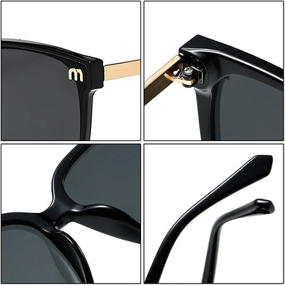 2026 New Fashion Brand Luxury Designer Sunglasses Women Letter Vintage Square Trendy Shades Glasses Elegant Party Top Sunglasses