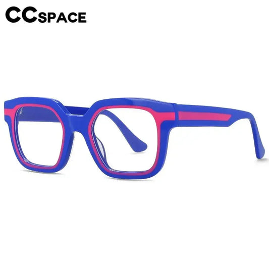 56555 Vintage Women Acetate Optical Glasses Frames Two Color Splicing Fashion Men Eyeglasses Customized Prescription Glasses