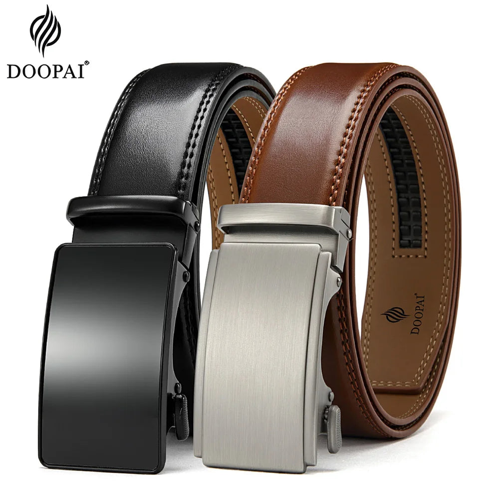 Men Leather Belt Automatic Buckle Belt Fashion Alloy Belts Genune Leather Luxury Belts for Men Business Luxury Designer Clothes
