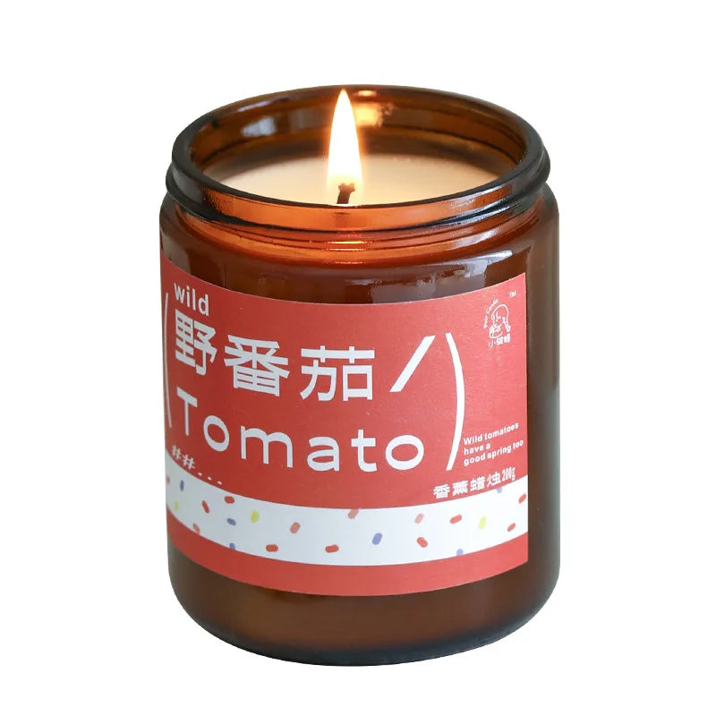 Plant Fragrance Aromatherapy Candle Wild Tomato Aroma Room Bedroom Fragrance Decoration Housewarming Gift Wedding Companion Gift