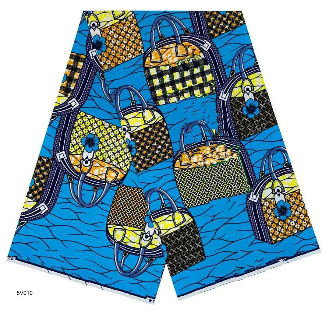 Ankara Wax Fabric 2024 High Quality African Wax Print Fabric 100% Cotton African Guaranteed Veritable Real Wax For Dresses