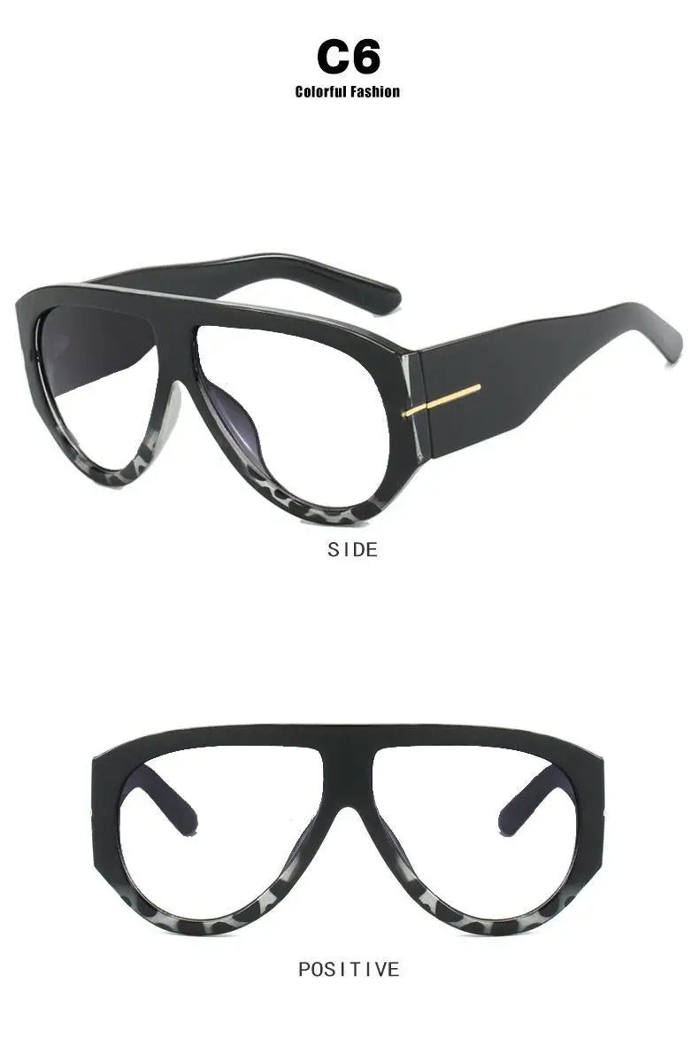 Fashion Oversized Pilot Reading Glasses For Men Women Anti Blue Light Glasses Rivets Presbyopia Eyeglasses Optical Magnifier
