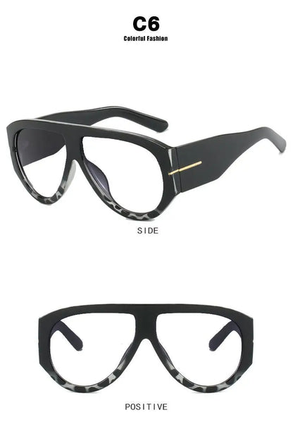 Fashion Oversized Pilot Reading Glasses For Men Women Anti Blue Light Glasses Rivets Presbyopia Eyeglasses Optical Magnifier