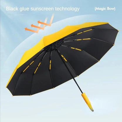 72 Bone Super Strong Windproof Automatic Folding Reinforced Large Rainproof Sun Protection   Women Men Umbrella