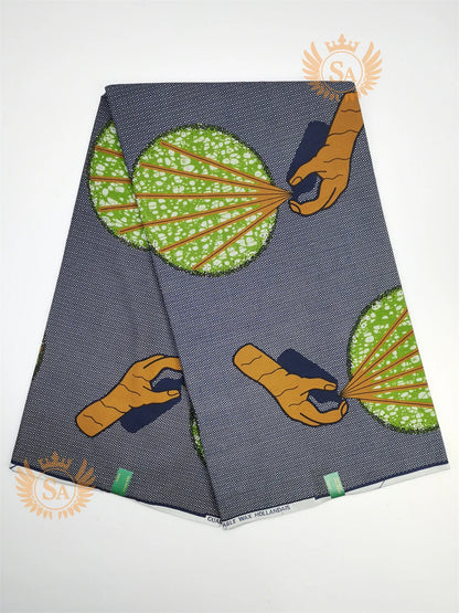 2024 New Hot Sale African Wax Veritable Wax Guaranteed Real High Quality wax print fabric Pagne African Ankara abc