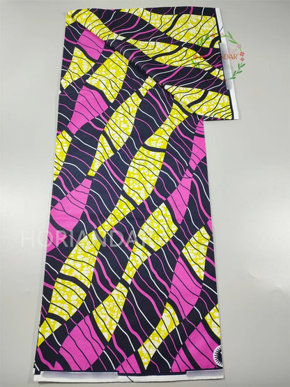 Veritable Super-V Original Hollandais Guaranteed African Grand Super Block Print Split Yardage Fabric 100% Cotton