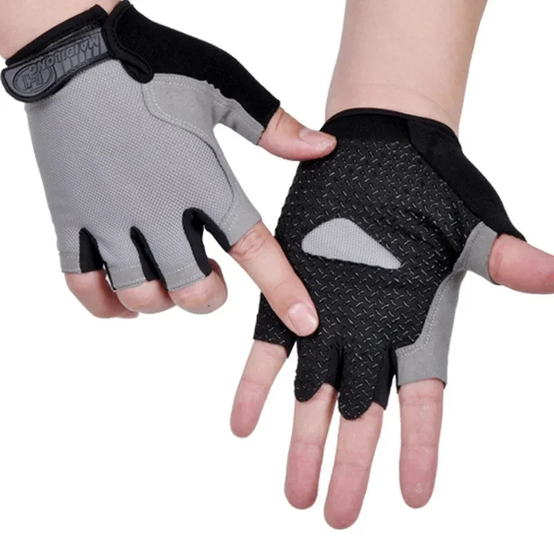 Gym Gloves Women Men Weightlifting Dumbbell Fitness Sport Training Exercise Gloves Non Slip Breathable Fingerless Cycling Gloves