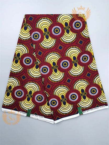 2024 New Hot Sale African Wax Veritable Wax Guaranteed Real High Quality wax print fabric Pagne African Ankara abc