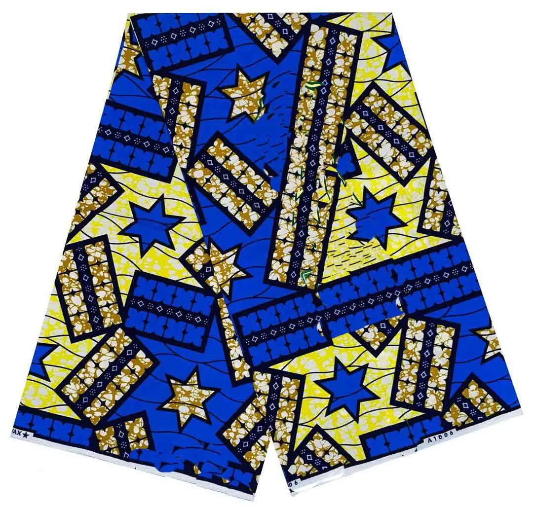 Ankara Fabric African Real Wax Print Cotton 100% New Design 2024 Tissus Wax Africain Patchwork Fabric For Dress 6yard Sales Soft