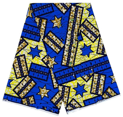 Ankara Fabric African Real Wax Print Cotton 100% New Design 2024 Tissus Wax Africain Patchwork Fabric For Dress 6yard Sales Soft