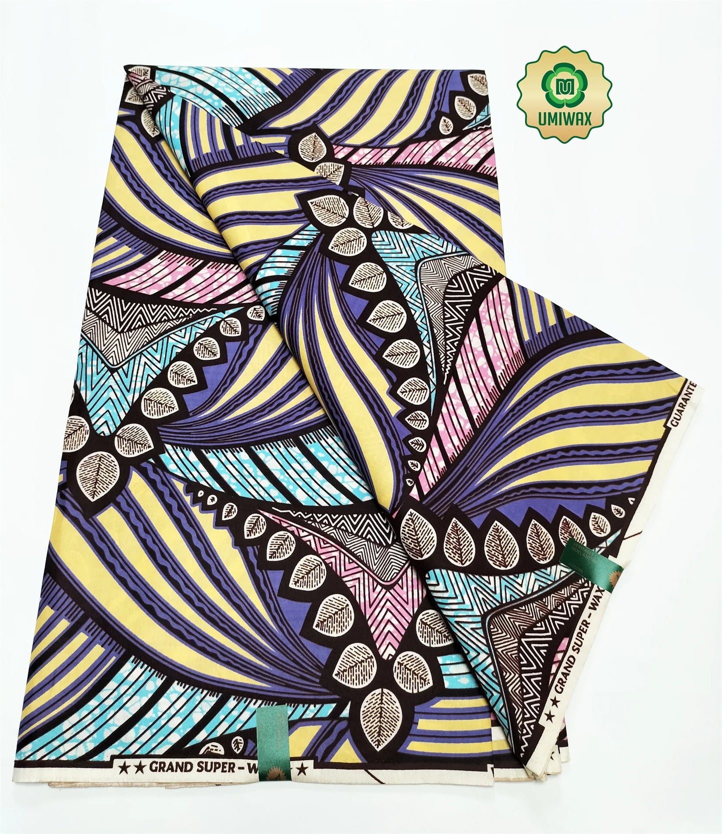 2025 Newest Veritable Original Super-W Guaranteed Dutch Hollandais Pagne Real Wax Print Fabric African Dress 100% Cotton 6 yard