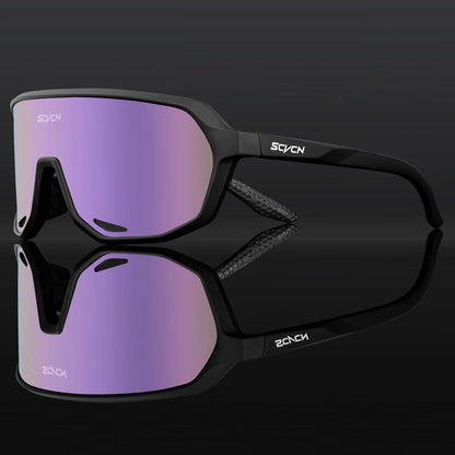 SCVCN Fashion Sports Running Glasses Outdoor Bicycle Drive Hiking Sunglasses Men MTB Cycling Sunglasses Women Road Bike Glasses