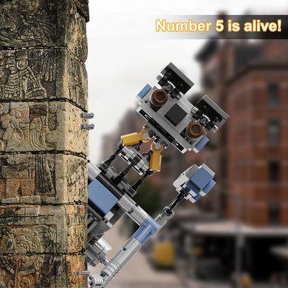 Johnnys 5 Robot Building Blocks Set Military Robot Model Action Figure Bricks Johnnys Five Building Blocks Toys for Kids Gifts