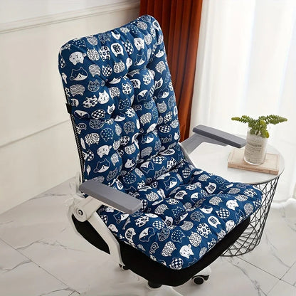 Ergonomic Office Chair Cushion with Integrated Backrest Support - Suitable for Multifunctional Use of Home and Car Seats