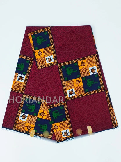 Classical Fabric Dutch Hollandais Fabric Veritable Real Wax for African Printed Dress Guaranteed 100% Cotton 6 Yards